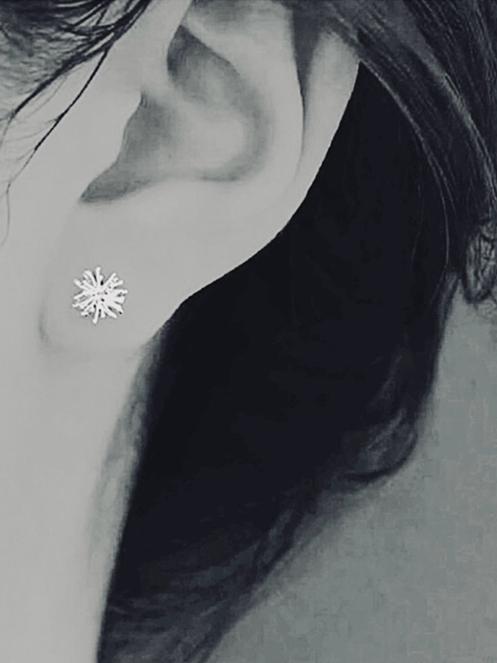 “Dandelion Balls” 925 Sterling Silver Tiny Dainty Spikey Flower Firework Studs - Picture 4 of 13